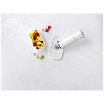 Vakumlu Yemek Taşıma Kabı, S, Plastik, yarı şeffaf-Gri,,large 6