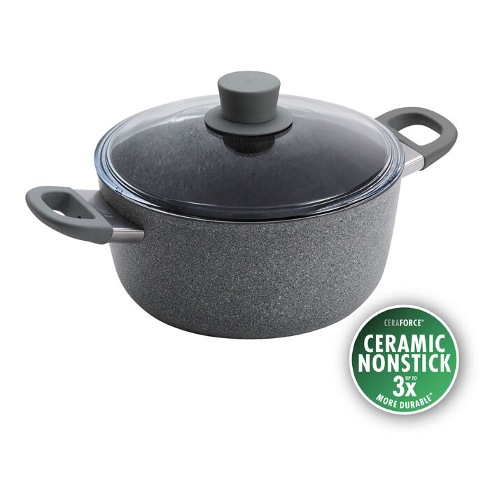 Parma Plus Ceramic, 4.8 qt, Aluminum, Ceramic Nonstick Dutch Oven With Lid Ceramic Coating, large 1