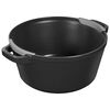 Cast Iron, 4-pc Stackable Set, Black Matte, Cast Iron , small 8