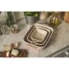 Ceramique, 3-pcs rectangular ceramic Ovenware set light pink, small 9