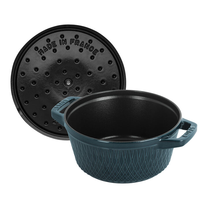 La Cocotte, Cocotte twister 24 cm, Rond(e), La Mer, Fonte, large 2