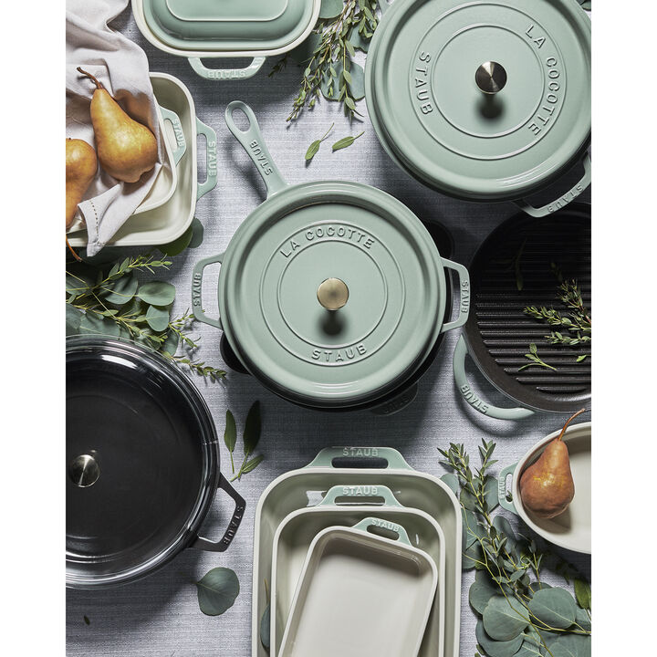 Ceramique, Rectangular Baking Dish Set Eucalyptus 3 Piece, large 2