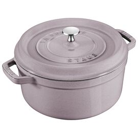 28 cm round Cast iron Cocotte cherry blossom