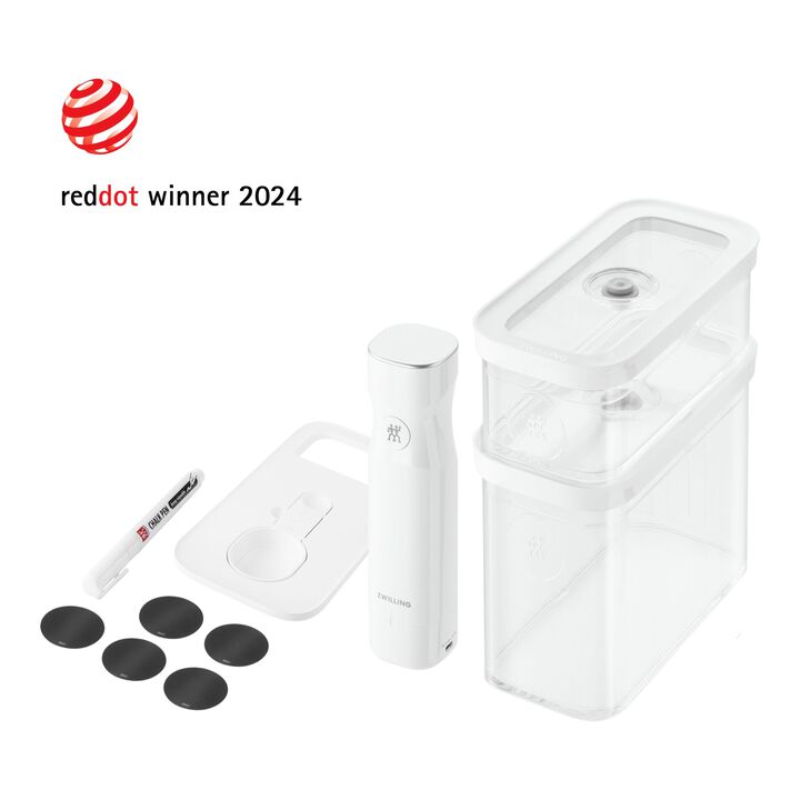 Fresh & Save CUBE, CUBE Vacuum Starter Set, M / 5 Piece, transparent-white, large 1