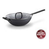 Milano, 12-inch, Wok With Glass Lid Ceramic Nonstick Titanium, small 1