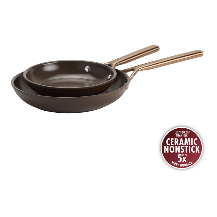 Milano, 2-pc, Frying Pan Set Ceramic Nonstick Titanium, large 1