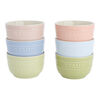Stoneware, 4-inch / 6-pc, Prep Bowl Set Macaron, mixed colors, small 1